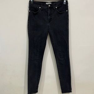 Madewell 9” High-Rise Skinny Black Wash Jeans Size 29